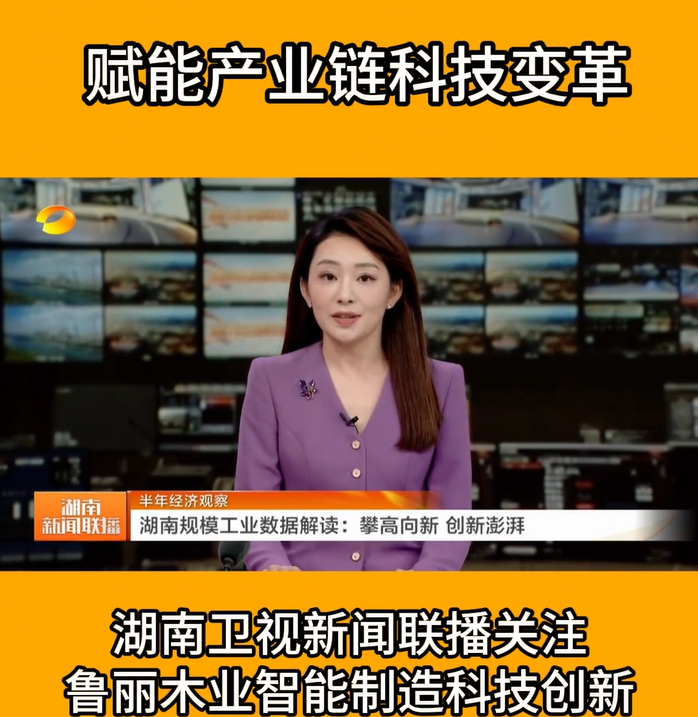 赋能产业链科技变革 湖南卫视新闻联播关注鲁丽智能制造科技创新