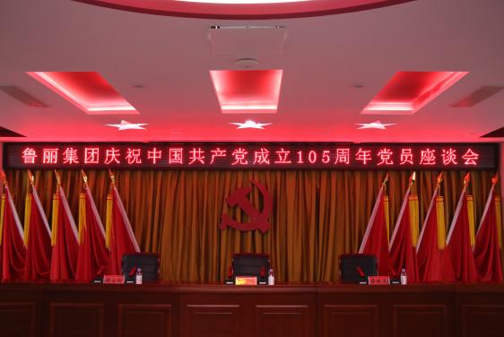红色引擎强动能 攻坚克难显担当——鲁丽集团召开庆祝中国共产党成立105周年党员座谈会